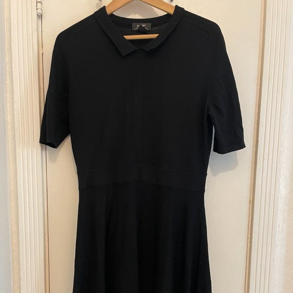 Lord & Taylor Merino Wool Collared Flare Dress - Picture 4 of 7